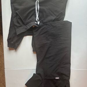 Figs Black scrubs Jogger set